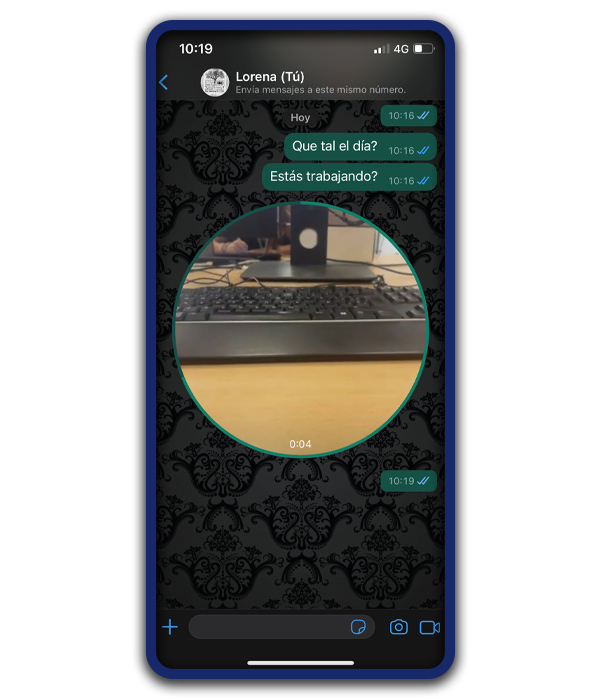 video instantaneo whatsapp